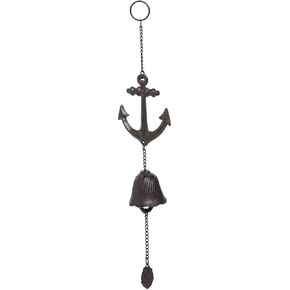 Beachcombers B22712 Iron Anchor Bell Drop, 17.72-inch High