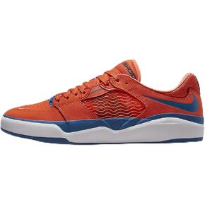 Nike SB Ishod WAIR Premium Skate Shoes (DZ5648-800, Orange/Orange/Black/Blue Jay) Size 10.5