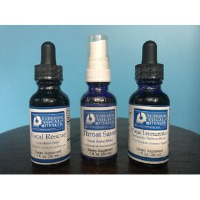 3 Pack Arsenal Herbal/Organic Vocal Maintenance Kit for Singers