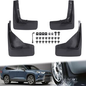 أغطية الطين متوافقة مع Toyota 4Runner 2019-2024، مصدات أمامية خلفية (بدون تأثيرات أرضية/حاجز متوهج)، واقي الطين لجانب السائق والراكب، ملحقات خارجية بدون واقي من الرذاذ المثقاب، 4 قطع in Kuwait