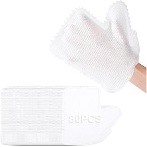80PCS Cleaning Dust Gloves, Dual-Sided Microfiber Dusting Cloths Gloves, Disposable Cleaning Gloves for Clean Window Slots Glass Kitchen Utensils Floors Desks