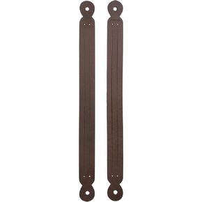 Curtain Tie Back (2 Pack) Handmade from Thick Full Grain Leather - Bourbon Brown