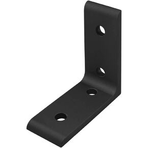 8020, 4301, 15 Series Aluminum 4 Hole Tall Inside Corner Bracket 90 Degree Angle Bracket for 80/20 T Slot Extruded Aluminum Extrusion (Clear Anodize, 10)