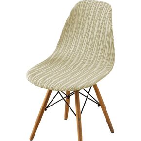 Shell Chair Cover Mid Century Modern Dining Chair Covers Lounge Armless Chairs Covers for Kitchen,Dining Room (Dark Grey)