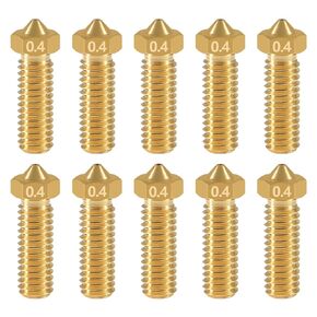 Aokin 3D Printer Brass Nozzle for Volcano Nozzle, 20 Pcs 0.4mm Brass Nozzles for Anycubic Vyper, Kobra Max, Kobra Plus, 1.75mm Filament 3D Printer