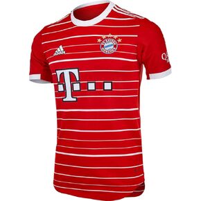 adidas Men's Soccer Bayern Munich 22/23 Authentic Home Jersey (as1, Alpha, l, Regular, Regular, Large) Red
