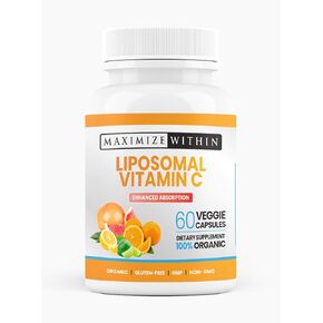 Liposomal Vitamin C Capsules - Enhanced Absorption, 60 Count