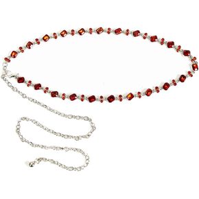 ILuvatar glass diamond chain belt metal metal belt women's western style belt women's belt bling bling F009