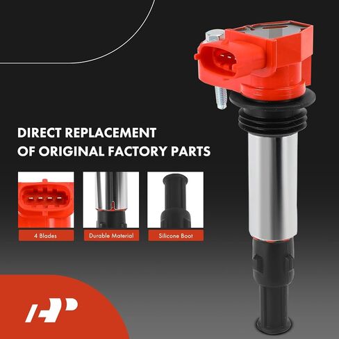 A-Premium Ignition Coils and Spark Plugs Kits Compatible with Chevrolet Traverse 2009 & GMC Acadia 2009 & Buick LaCrosse/Allure 2005-2008, Enclave 2009 & Cadillac CTS 2004-2009, SRX, STS 6-PC Set in Saudi Arabia
