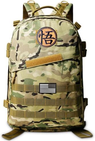 Goku Saiyan Military Morale Tactical Anime Patch, Embroidered Applique Attachment Fastener Hook and Loop on Tactical Cap Jackets (Goku) in Saudi Arabia