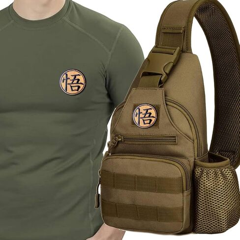 Goku Saiyan Military Morale Tactical Anime Patch, Embroidered Applique Attachment Fastener Hook and Loop on Tactical Cap Jackets (Goku) in Saudi Arabia