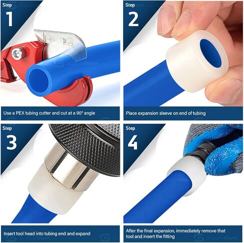 Poly Pex-A Expansion Coupling 1" x 3/4" F1960 Poly-Alloy Fitting, 1 Inch x 3/4 Inch Expansion Barb Connections, Straight Coupling for Plastic Tubing for use with Pex-A Tubing (Pack of 5) in Saudi Arabia