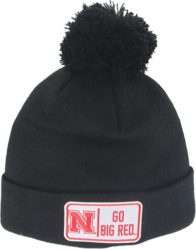 Zephyr NCAA Officially Licensed Pom Beanie Patch Defer Black in Kuwait