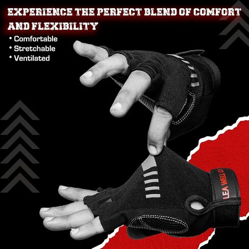Workout Gloves! Premium Grip, Wrist Support, and Comfort. Weight Lifting Gloves for Men and Women for Bodybuilding, Gym Training and Exercise in Saudi Arabia