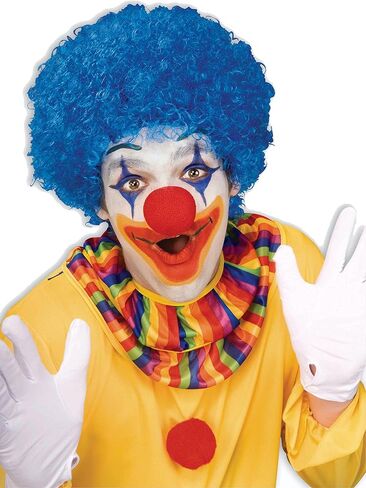 Forum Costume Party Clown Afro Wig, One Size, Blue in Saudi Arabia