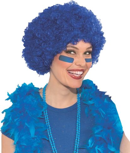 Forum Costume Party Clown Afro Wig, One Size, Blue in Saudi Arabia