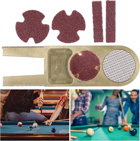 Billiard Pool Cue Tip Shaper Tool, Lightweight Scuffer Burnisher, Gold for Tapper Cue Snooker Tips in Saudi Arabia