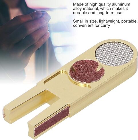 Billiard Pool Cue Tip Shaper Tool, Lightweight Scuffer Burnisher, Gold for Tapper Cue Snooker Tips in Saudi Arabia