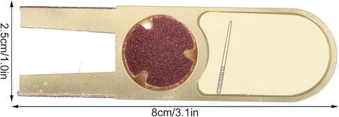 Billiard Pool Cue Tip Shaper Tool, Lightweight Scuffer Burnisher, Gold for Tapper Cue Snooker Tips in Saudi Arabia