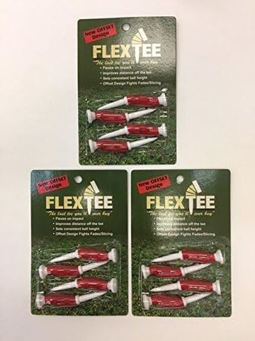 Flex Tee Offset Driver Golf Tees, 3-Pack Deal, 12-tees, New in Saudi Arabia
