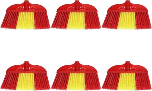 Mobestech 6 قطع رأس مكنسة كنس رؤوس فرشاة مكنسة رأس مكنسة بديلة مكانس رأس مكنسة مكنسة خارجية ملحقات مكنسة أجزاء مكنسة بلاستيكية منزلية بار أحمر in Kuwait