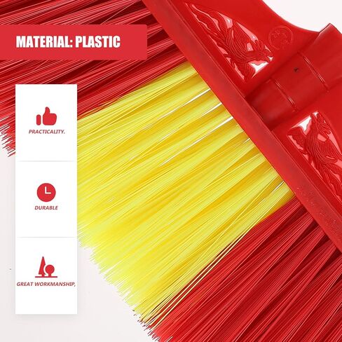 Mobestech 6 قطع رأس مكنسة كنس رؤوس فرشاة مكنسة رأس مكنسة بديلة مكانس رأس مكنسة مكنسة خارجية ملحقات مكنسة أجزاء مكنسة بلاستيكية منزلية بار أحمر in Kuwait