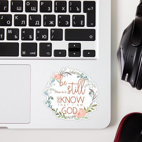 (3pcs) I Can Do All Things Through Christ Who Strengthens Me Stickers for Water Bottles Laptops Cell Phones Kindles Car Hard Hat Vinyl Decals Size 3 x 2.8" in Saudi Arabia