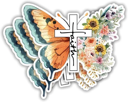 (3pcs) I Can Do All Things Through Christ Who Strengthens Me Stickers for Water Bottles Laptops Cell Phones Kindles Car Hard Hat Vinyl Decals Size 3 x 2.8" in Saudi Arabia