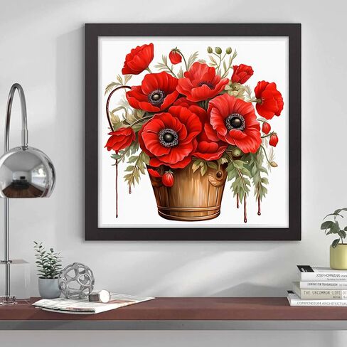 Flower Cat Diamond Painting Kits,5D Diamond Painting Kits for Adults,DIY Diamond Painting Diamond Art,Round Full Drill Diamond Art Kits gem art Crafts for Home Decor Gift-12x16in in Saudi Arabia