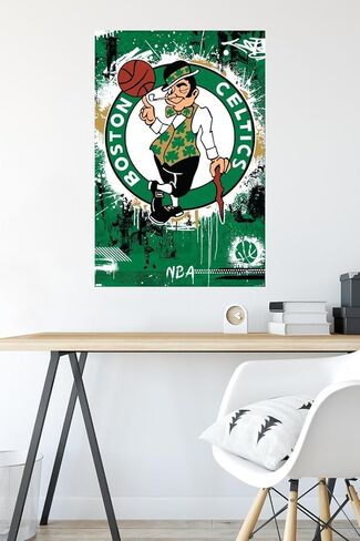 Trends International NBA Boston Celtics - Maximalist Logo 23 Wall Poster in Saudi Arabia