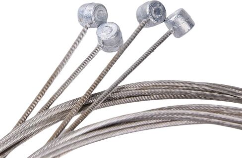 bike brake cables，stainless steel bike brake cord core，Road bike brake cables set，include Free Cable End Crimps Kit，4pcs in Saudi Arabia