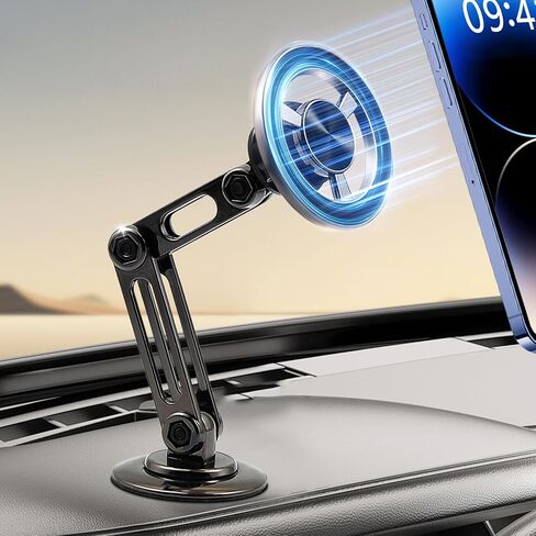 Magnetic Phone Holder for Car,Fits MagSafe Car Mount[Universal 360° PRO Rotation] Hands Free Car Holder Mount for Dashboard,Magnet Phone Holder for Mobile Phones,Car Gifts in Saudi Arabia