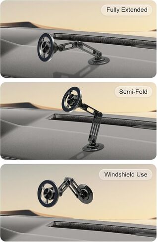 Magnetic Phone Holder for Car,Fits MagSafe Car Mount[Universal 360° PRO Rotation] Hands Free Car Holder Mount for Dashboard,Magnet Phone Holder for Mobile Phones,Car Gifts in Saudi Arabia