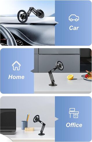 Magnetic Phone Holder for Car,Fits MagSafe Car Mount[Universal 360° PRO Rotation] Hands Free Car Holder Mount for Dashboard,Magnet Phone Holder for Mobile Phones,Car Gifts in Saudi Arabia
