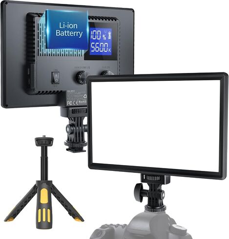 RALENO LED Video Light, Camera Light for Pictures Video Recording with 4000mAh Battery Support Type-C USB Power Supply, CRI>95 3200K-5600K Photo Light for Outdoor Photography Live Streaming Zoom Calls in Saudi Arabia