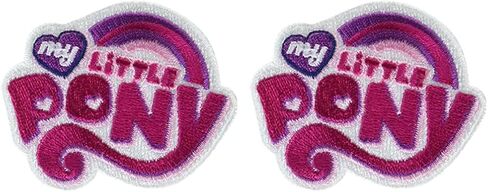 Simplicity 19320100165 My Little Pony Logo Iron On Applique Patch for Clothes, Backpacks, and Accessories, 2.5" W x 2" L in Saudi Arabia