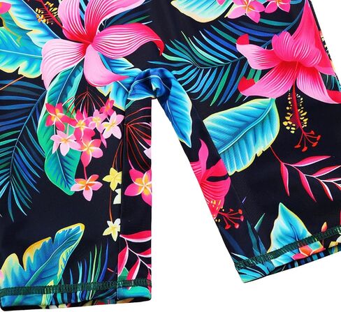 TFJH E Short Sleeve Girls Bathing Suits 1pcs Swimsuits UPF 50+ Rash Guard Suits Beachwear 8-10y Daisy Navy 10A in Kuwait