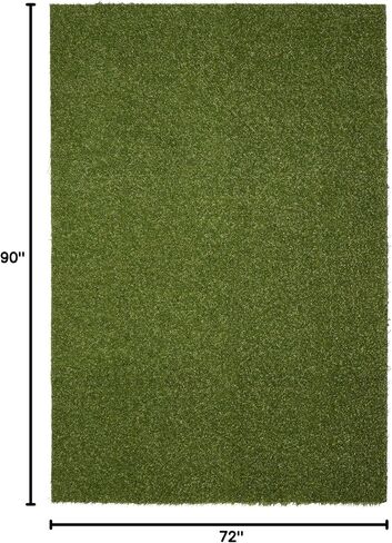 Garland Rug Turf Indoor/Outdoor Area Ru Artificial Grass Rug, 4-Feet by 6-Feet, Green in Saudi Arabia