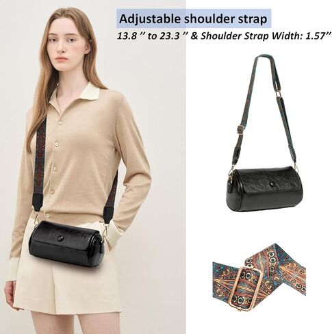 حقائب كروس للنساء من الجلد النباتي وحقائب كتف صغيرة مع حزام عريض in Kuwait
