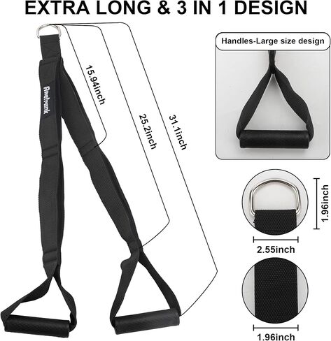 Tricep Rope Cable Attachment for Gym Rope Tricep Pull Down Rope Lat Pulldown Attachments Extra Long Tricep Pull Down Attachment Grip Attachments for Cable Machine Accessories for Home Gym Equipment in Saudi Arabia