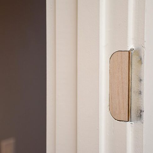 The Hinge Hider Original Door Hinge Filler Plates 3.5 inch Wood (8 Pieces) in Saudi Arabia