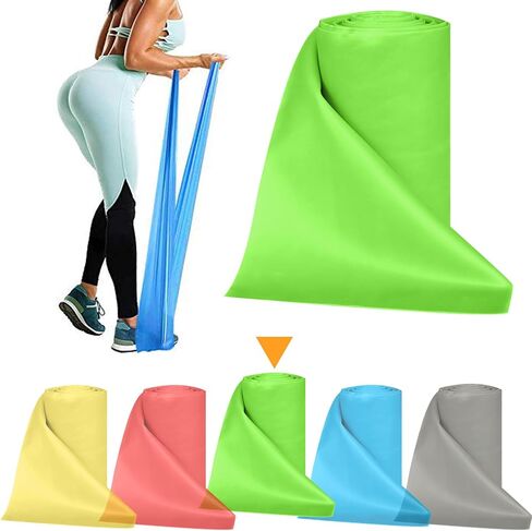 Resistance Bands Bulk Rolls for Working Out Women and Men, 8 Yard Physical Therapy Bands, Elastic and Exercise Bands for Rehab, Yoga, Pilates, Gym, Home Exercise in Saudi Arabia