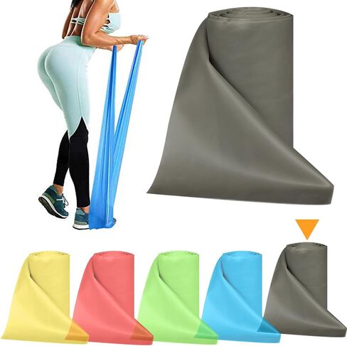 Resistance Bands Bulk Rolls for Working Out Women and Men, 8 Yard Physical Therapy Bands, Elastic and Exercise Bands for Rehab, Yoga, Pilates, Gym, Home Exercise in Saudi Arabia