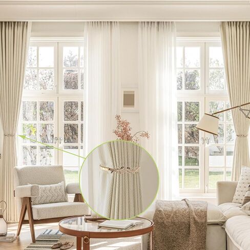 ستائر زنبركية، قطعتان من ستائر من سبائك الزنك، ستائر ذات طراز حديث، أشرطة ستائر من حبل سلكي مطاطي عالي المرونة (ورقة ذهبية وطيور) in Kuwait