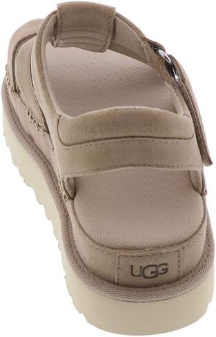 UGG Women's GOLDENSTAR Strap Fisherman Sandal, TAN Leather, 9 in Saudi Arabia