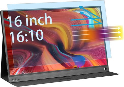 واقي شاشة مضاد للتوهج مقاس 22 بوصة، مرشح للضوء الأزرق متوافق مع أجهزة HP/Acer/LG/Asus/Dell/Lenovo/SAMSUNG مع نسبة عرض إلى ارتفاع تبلغ 16:10 لتقليل حماية العين (18.7 بوصة طول × 11.7 بوصة عرض) in Saudi Arabia