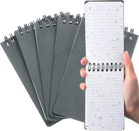 Qilery 12 Pcs Waterproof Notebook 3" x 5" All Weather Pocket Notepads Police Notepad Reporters Notebook Weatherproof White Spiral Notebook Steno Pads Spiral Memo Pads Journal Notepad for Outdoor in Saudi Arabia