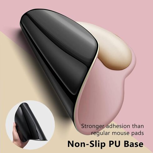 Mouse Pad 2 Pack with Gel Wrist Support,Ergonomic Mouse Pad with Wrist Rest,Non-Slip Rubber Base Gaming Mice Pad for Home Office Computer Laptop,10 x 8.9 inch in Saudi Arabia