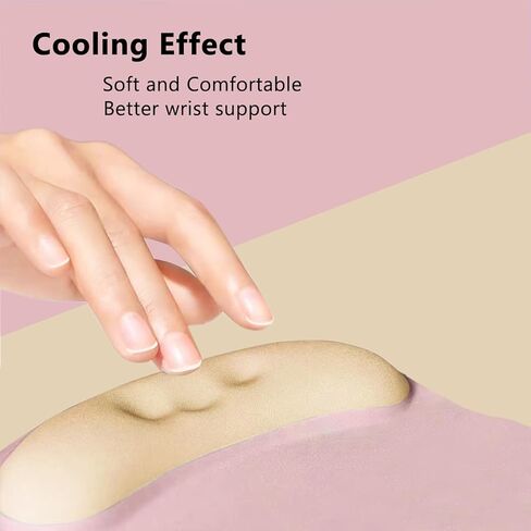 Mouse Pad 2 Pack with Gel Wrist Support,Ergonomic Mouse Pad with Wrist Rest,Non-Slip Rubber Base Gaming Mice Pad for Home Office Computer Laptop,10 x 8.9 inch in Saudi Arabia