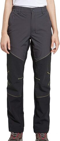 Women's Hiking Pants Outdoor Quick-Dry Pants Lightweight Water Resistant Working Camping Pants, Dark Grey, L-30 Inseam in Saudi Arabia